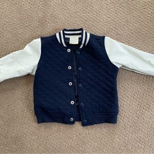 Toddler Jacket - Blue & White
